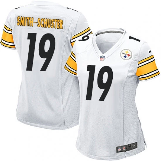 Fan Gear Nation Women's Pittsburgh Steelers JuJu Smith-Schuster Game Jersey White 3 Fan Gear Nation Women's Pittsburgh Steelers JuJu Smith-Schuster Game Jersey White