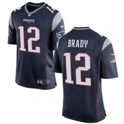 Fan Gear Nation Men's New England Patriots Tom Brady Game Jersey Navy Blue