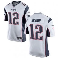 Fan Gear Nation Men's New England Patriots Tom Brady Game Jersey White