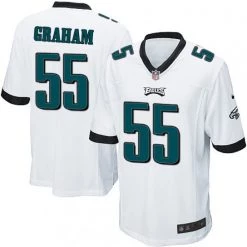 Fan Gear Nation Men's Philadelphia Eagles Brandon Graham Game Jersey White