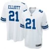 Fan Gear Nation Men's Dallas Cowboys Ezekiel Elliott Game Jersey White