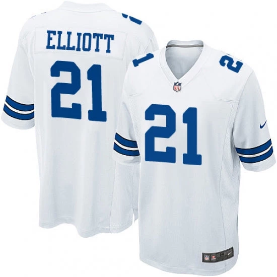 Fan Gear Nation Men's Dallas Cowboys Ezekiel Elliott Game Jersey White 3 Fan Gear Nation Men's Dallas Cowboys Ezekiel Elliott Game Jersey White