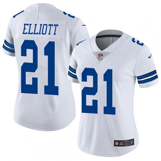 Fan Gear Nation Women's Dallas Cowboys Ezekiel Elliott Limited Player Jersey White 3 Fan Gear Nation Women's Dallas Cowboys Ezekiel Elliott Limited Player Jersey White