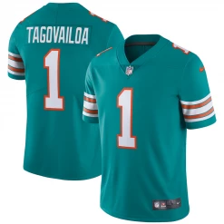 Fan Gear Nation Mens Maimi Dolphins Tua Tagovailoa Game Vapor Jersey Aqua Green