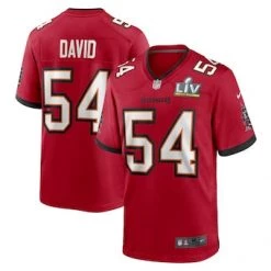 Fan Gear Nation Men's Tampa Bay Buccaneers Lavonte David Super Bowl LV Game Vapor Jersey Red