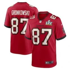 Fan Gear Nation Men's Tampa Bay Buccaneers Rob Gronkowski Super Bowl LV Game Vapor Jersey Red