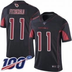 Fan Gear Nation Men's Arizona Cardinals Larry Fitzgerald Black Vapor Rush Untouchable Limited Player 100th Season Jersey