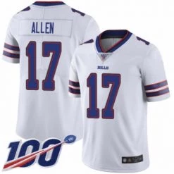 Fan Gear Nation Men's Buffalo Bills Josh Allen Game Vapor Jersey White