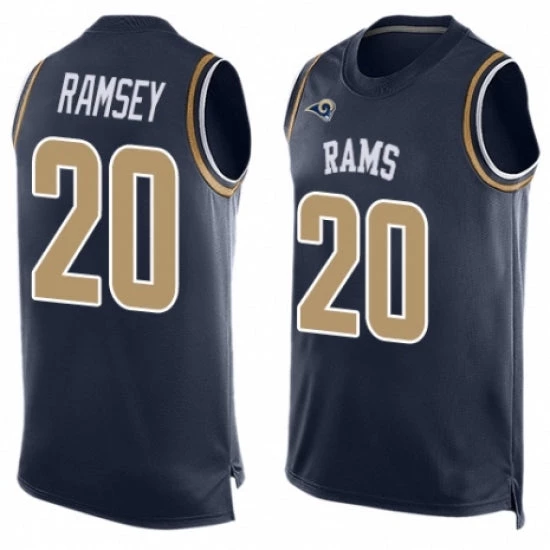 Fan Gear Nation Men's Los Angeles Rams Jalen Ramsey Limited Player Jersey Navy Blue 3 Fan Gear Nation Men's Los Angeles Rams Jalen Ramsey Limited Player Jersey Navy Blue