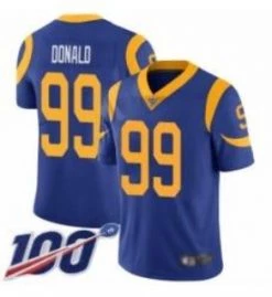 Fan Gear Nation Mens Los Angeles Rams Aaron Donald Game Vapor Jersey Blue