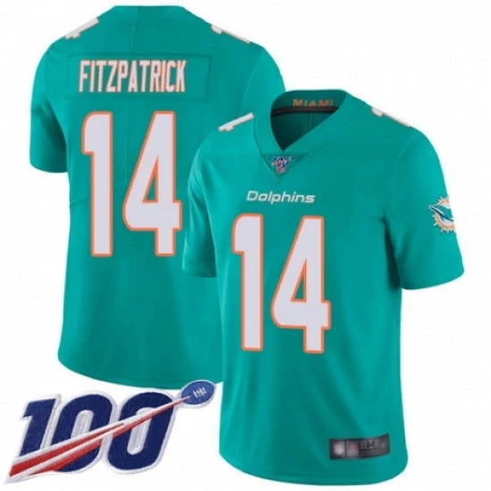 Fan Gear Nation Men's Miami Dolphins Ryan Fitzpatrick Vapor Untouchable 100th Anniversary Jersey Aqua 3 Fan Gear Nation Men's Miami Dolphins Ryan Fitzpatrick Vapor Untouchable 100th Anniversary Jersey Aqua