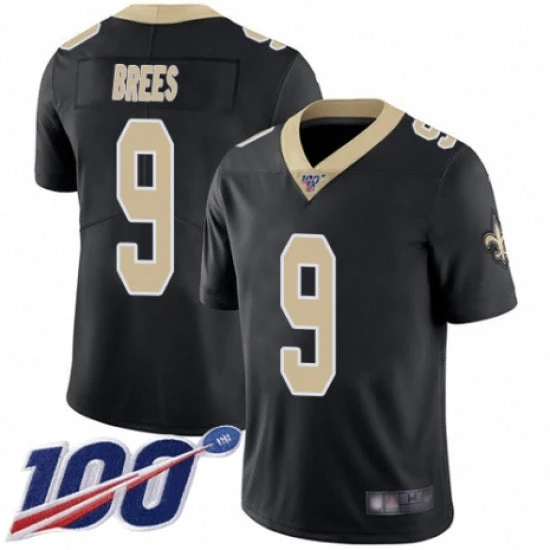 Fan Gear Nation Men's New Orleans Saints Drew Brees Vapor Untouchable 100th Anniversary Jersey Black 3 Fan Gear Nation Men's New Orleans Saints Drew Brees Vapor Untouchable 100th Anniversary Jersey Black