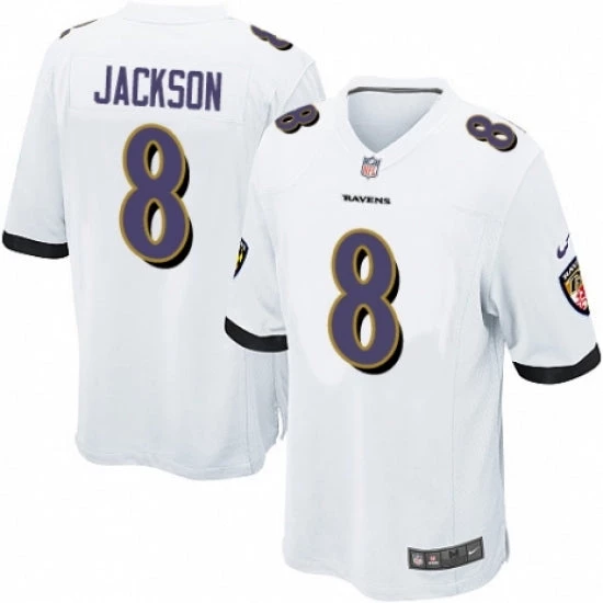 Fan Gear Nation Men's Baltimore Ravens Lamar Jackson Game Jersey White 3 Fan Gear Nation Men's Baltimore Ravens Lamar Jackson Game Jersey White