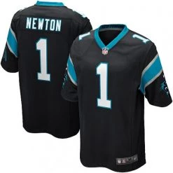 Fan Gear Nation Men's Carolina Panthers Cam Newton Game Jersey Black