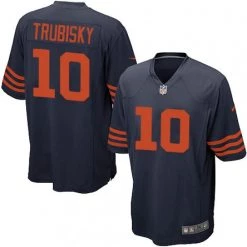 Fan Gear Nation Men's Chicago Bears Mitchell Trubisky Alternate Game Jersey Navy Blue