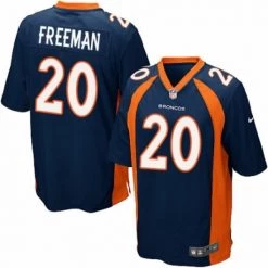 Fan Gear Nation Men's Denver Broncos Royce Freeman Alternate Game Jersey Navy Blue