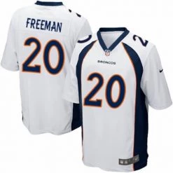Fan Gear Nation Men's Denver Broncos Royce Freeman Game Jersey White