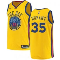 Fan Gear Nation Men's Golden State Warriors Kevin Durant City Edition Jersey Gold