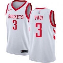 Fan Gear Nation Men's Houston Rockets Chris Paul Jersey Association Edition White
