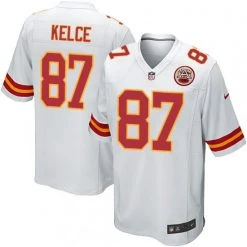 Fan Gear Nation Men's Kansas City Chiefs Travis Kelce Game Jersey White