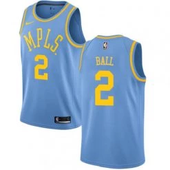 Fan Gear Nation Men's Los Angeles Lakers Lonzo Ball Swingman Jersey Hardwood Classics Blue