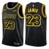 Fan Gear Nation Men's Los Angeles Lakers LeBron James Swingman City Edition Jersey Black