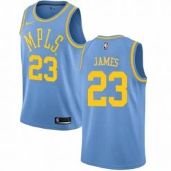 Fan Gear Nation Men's Los Angeles Lakers LeBron James Jersey Hardwood Classics Blue