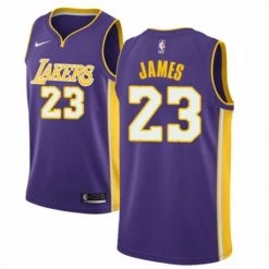 Fan Gear Nation Men's Los Angeles Lakers LeBron James Jersey Statement Edition Purple