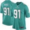 Fan Gear Nation Men's Miami Dolphins Cameron Wake Game Jersey Aqua Green