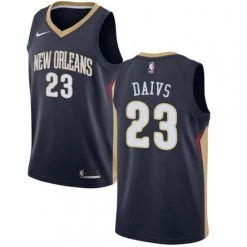 Fan Gear Nation Men's New Orleans Pelicans Anthony Davis Jersey Icon Edition Navy Blue