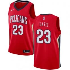 Fan Gear Nation Men's New Orleans Pelicans Anthony Davis Alt Jersey Statement Edition Red