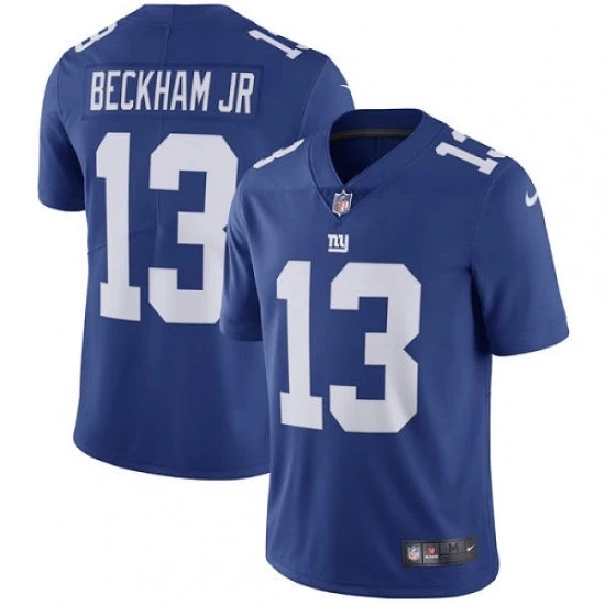 Fan Gear Nation Men's New York Giants Odell Beckham Jr Limited Player Jersey Royal Blue