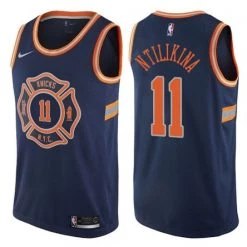Fan Gear Nation Men's New York Knicks Frank Ntilikina Swingman City Edition Jersey Blue