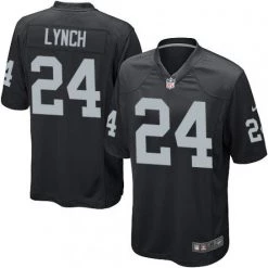 Fan Gear Nation Men's Oakland Raiders Marshawn Lynch Game Jersey Black