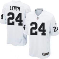 Fan Gear Nation Las Vegas Raiders Men's Oakland Raiders Marshawn Lynch Game Jersey White