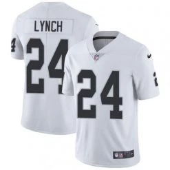 Fan Gear Nation Men's Oakland Raiders Marshawn Lynch Limited Player Jersey White Las Vegas Raiders