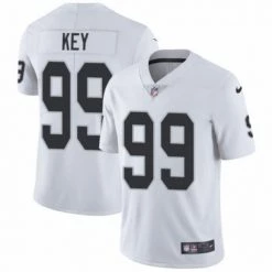 Fan Gear Nation Men's Oakland Raiders Arden Key Limited Player Jersey White Las Vegas Raiders