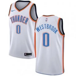 Fan Gear Nation Men's Oklahoma City Thunder Russell Westbrook Jersey Association White