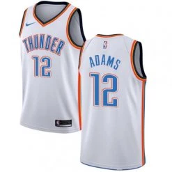 Fan Gear Nation Nike Men's Oklahoma City Thunder Steven Adams Jersey Association Edition White