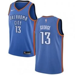 Fan Gear Nation Men's Oklahoma City Thunder Paul George Jersey Icon Edition Royal Blue