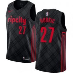 Fan Gear Nation Portland Trailblazers Men's Portland Trail Blazers Jusuf Nurkic Jersey City Edition Cream