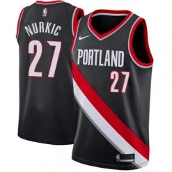 Fan Gear Nation Portland Trailblazers Men's Portland Trail Blazers Jusuf Nurkic Jersey Icon Edition Black