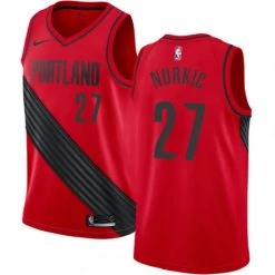 Fan Gear Nation Men's Portland Trail Blazers Jusuf Nurkic Alternate Jersey Statement Red Portland Trailblazers