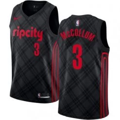 Fan Gear Nation Men's Portland Trail Blazers C.J. McCollum Jersey City Edition Black Portland Trailblazers