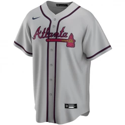 Fan Gear Nation Mens Atlanta Braves Freddie Freeman Cool Base Replica Jersey Grey