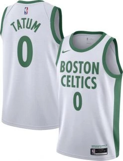 Fan Gear Nation Mens Boston Celtics Jayson Tatum City Jersey White