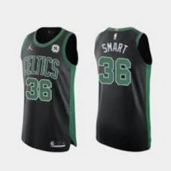Fan Gear Nation Mens Boston Celtics Marcus Smart Statement Jersey Black