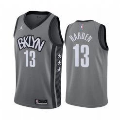 Fan Gear Nation Mens Brooklyn Nets James Harden Statement Jersey Gray