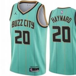 Fan Gear Nation Mens Charlotte Hornets Gordon Hayward City Jersey Teal