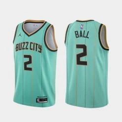 Fan Gear Nation Mens Charlotte Hornets LaMelo Ball City Jersey Teal